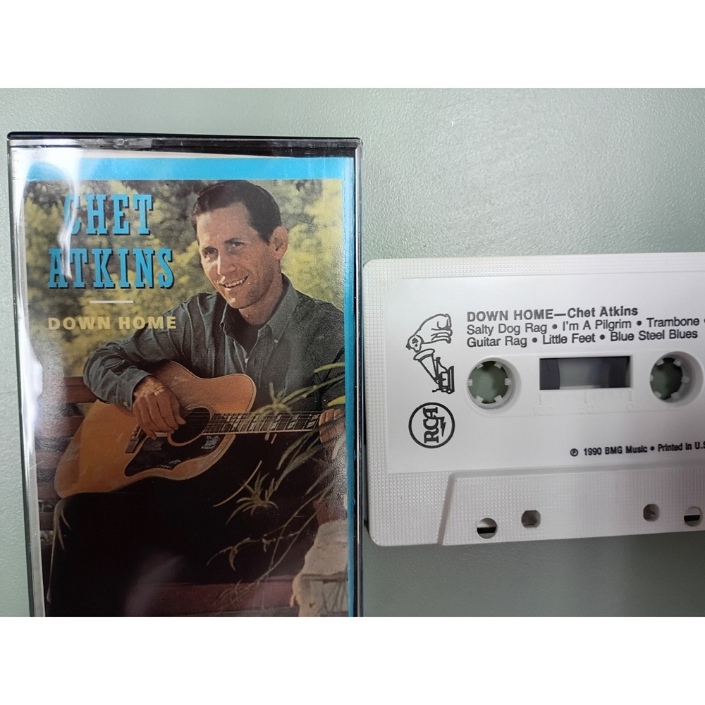 Chet Atkins Down Home Cassette Tape 1990 RCA BMG Country Guitar Instrumental